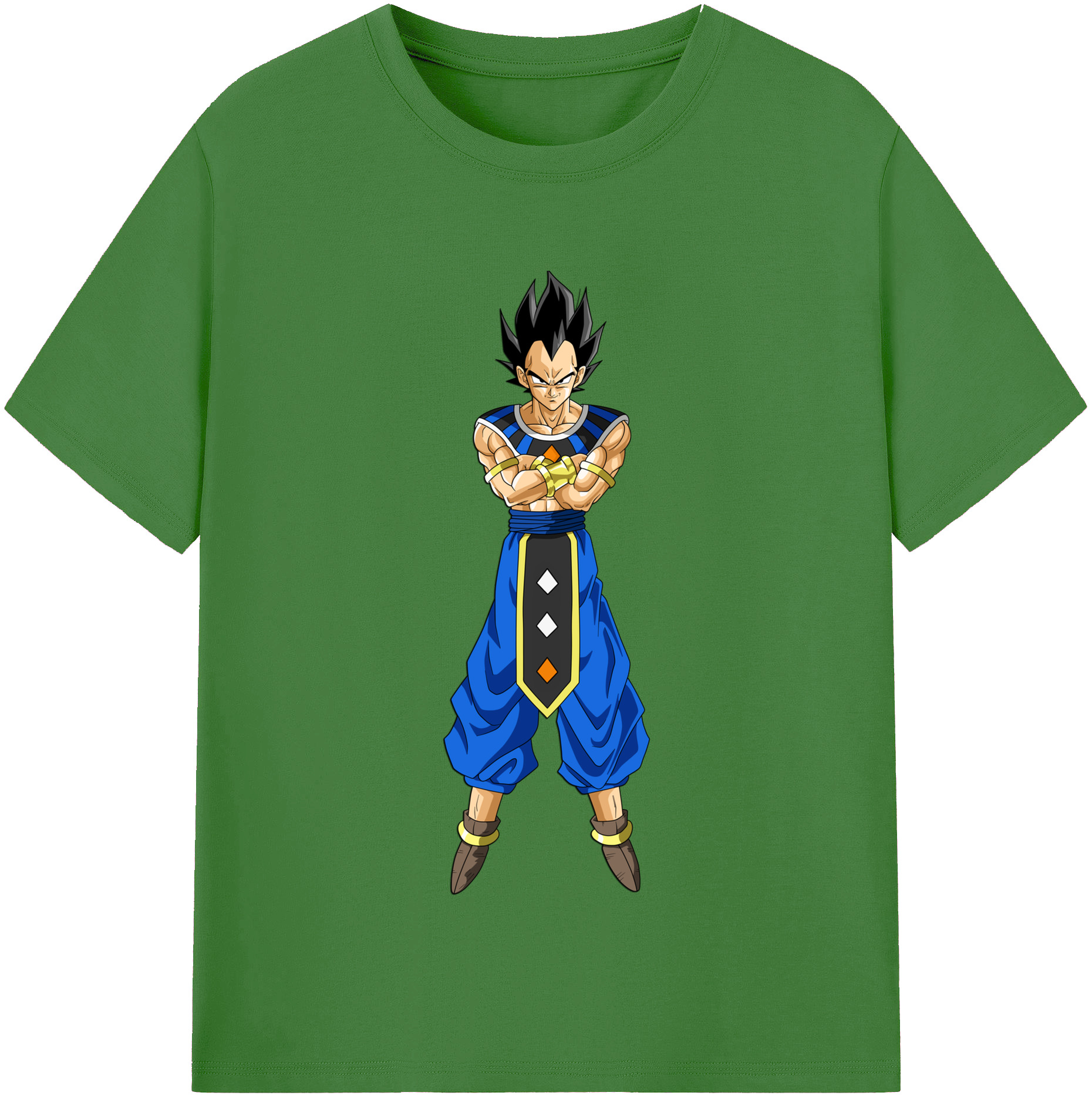 （画像用） ドラゴンボール ベジータ四世（Bejīta Yonsei）DRAGON BALL Vegeta IV レディースカジュアルプリントTシャツ（綿100％）